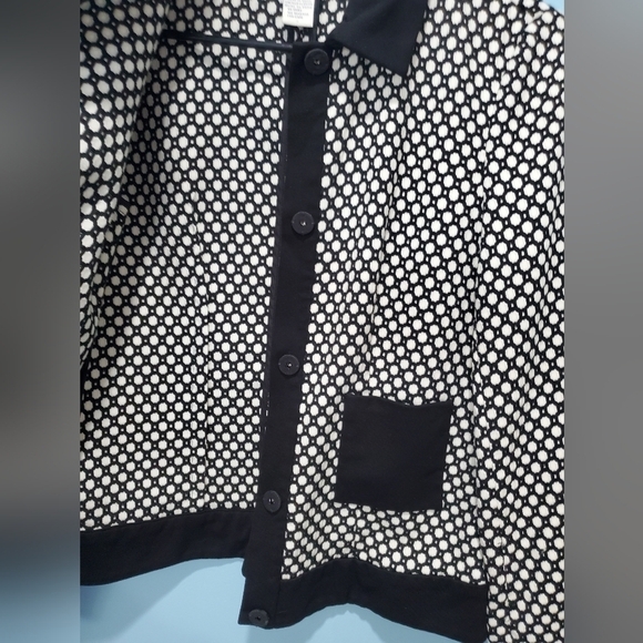 Bundle Only: Doncaster Long Sleeve Jacket B&W Geometrical Blazer Sz 2 - Picture 6 of 12